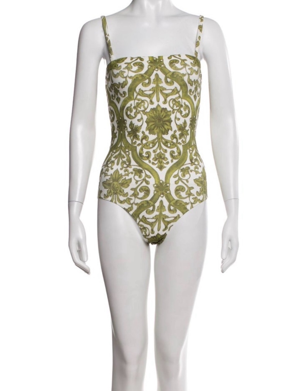 Savannah Morrow Green One-Piece Swimsuit - Women Swim Size XS - Picture 2 of 6